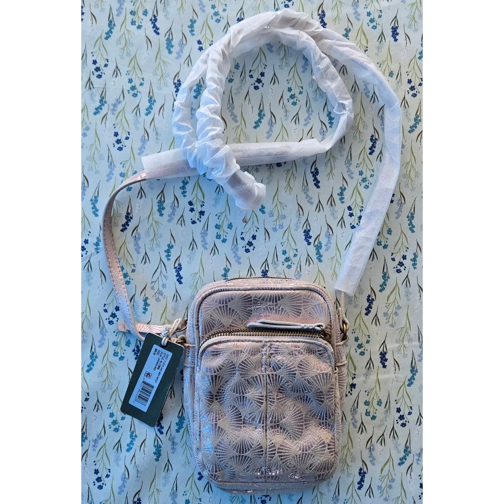 American Leather Co Cleveland Mini Crossbody Bag Lavender Skies ALC2699 New